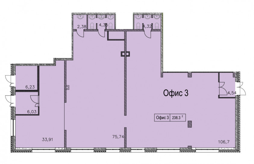 Коммерческое помещение 238.3 м²